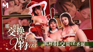 麻豆传媒映画 MD-0260 那一夜的交换礼物 派对群交荒淫圣诞 圣诞特辑 中英字幕